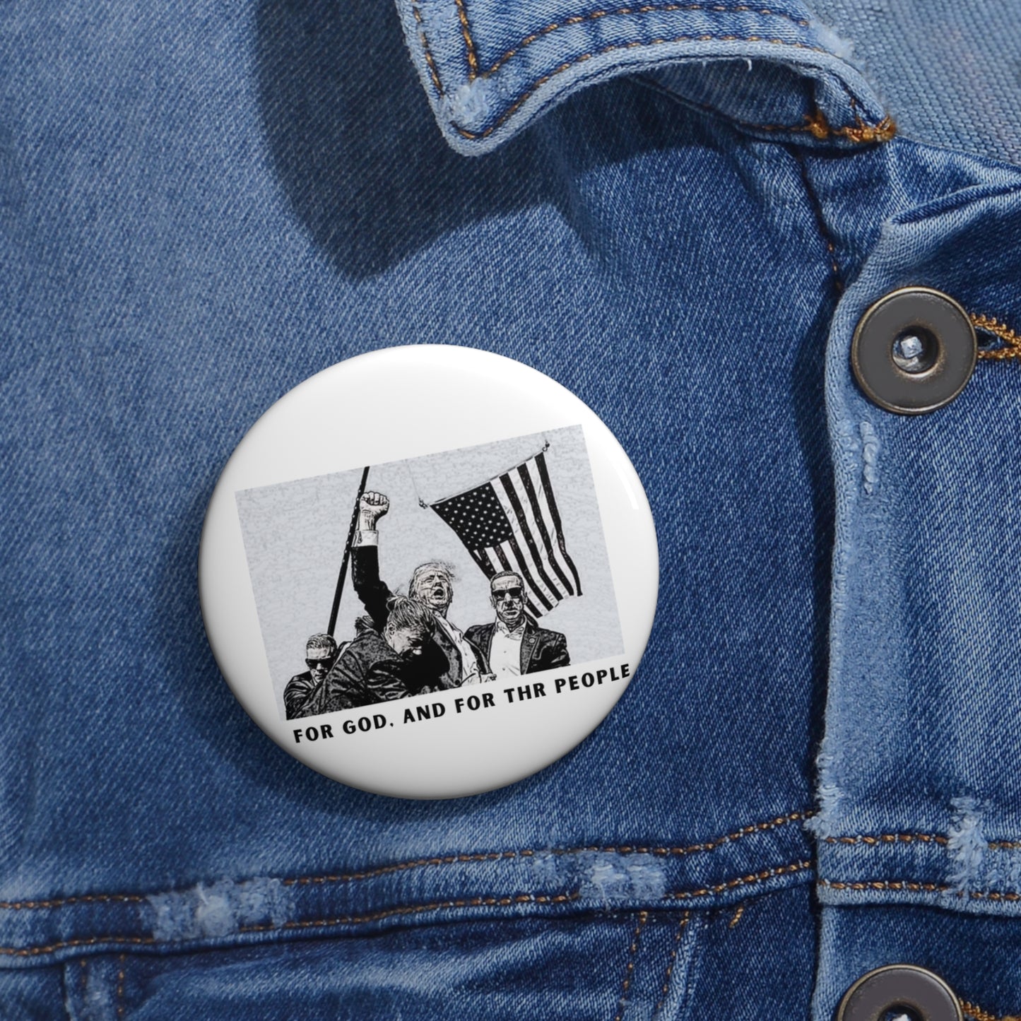 For The People Pin Button