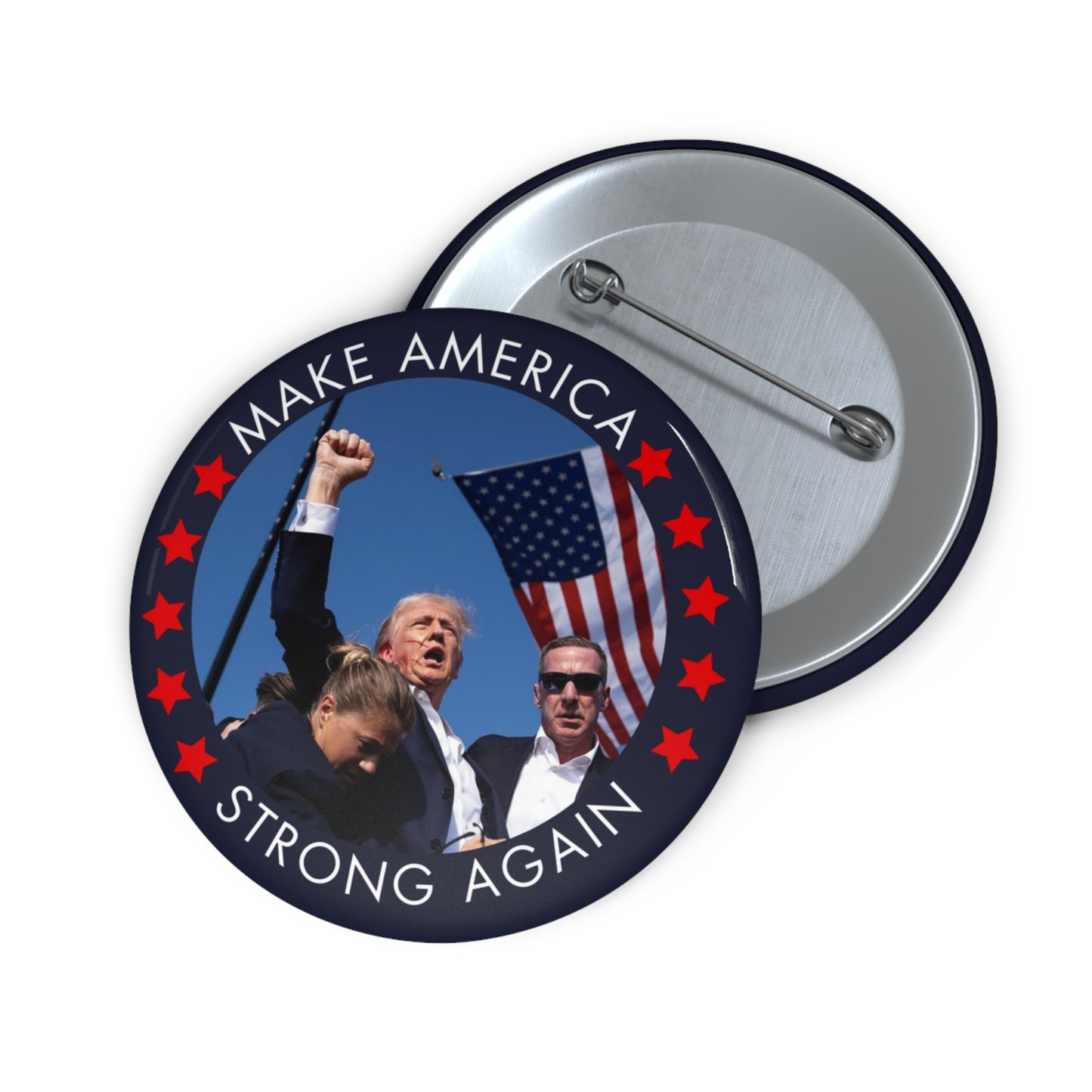 Strong Again Pin Button